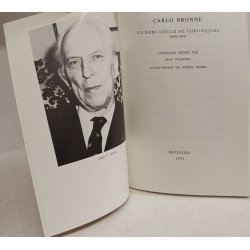 Carlo Bronne - Un demi-siécle de chroniques 1929-1979 catalogue...