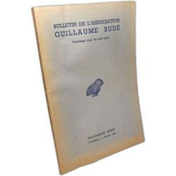 Bulletin de l'Association Guillaume Budé (troisième série n°1 mars...