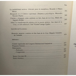 Actas del congreso internacional Sanjuanista. Tomo I: Filología,...