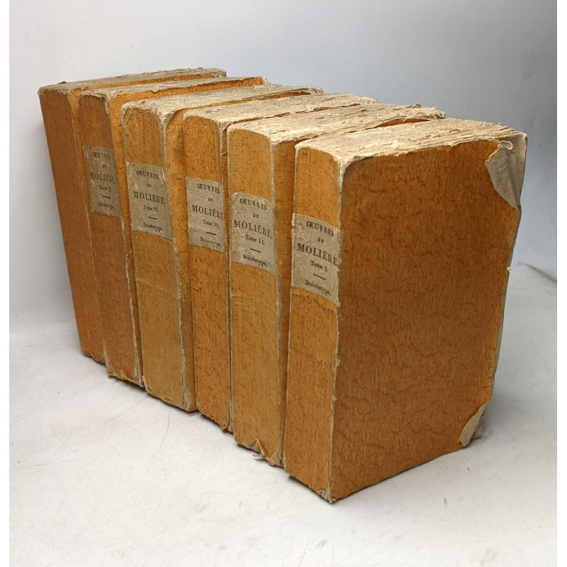 Oeuvres de J.B. Poquelin de Molière - TOME 1 à 6