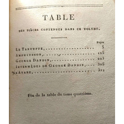 Oeuvres de J.B. Poquelin de Molière - TOME 1 à 6