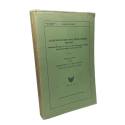 Analysis of executive impoundment reports submitted pursuant to...