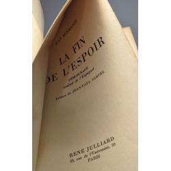 La fin de l'espoir / les temps modernes