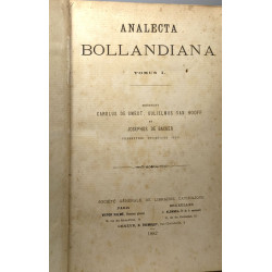 Analecta bollandiana TOMUS I