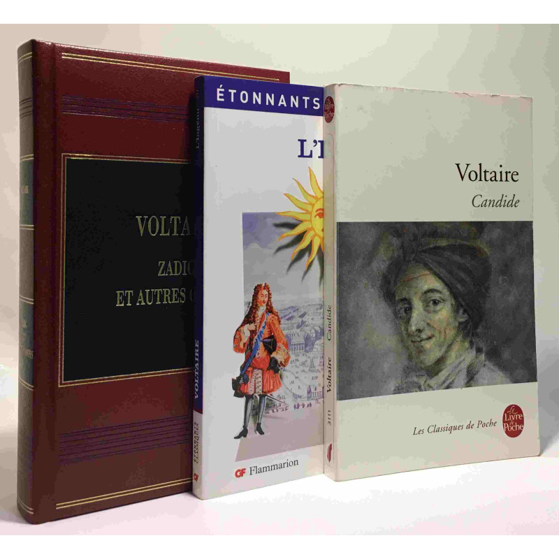 Candide + L'ingénu + Zadig et autres contes --- 3 livres