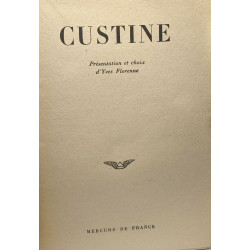 Custine / les plus belles pages - présentation et choix d'Yves...
