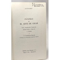Panfilo o el arte de amar / Erasmo textos bilingües