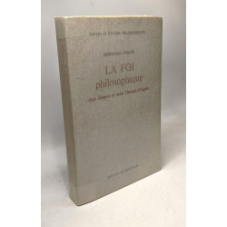 La Foi philosophique chez Jaspers et Saint Thomas d' Aquin