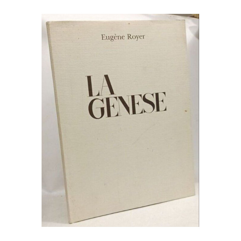 La Génèse - exemplaire numéroté
