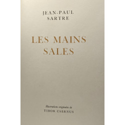Les mains sales - coll. la bibliothèque des chefs- d'oeuvre ---...