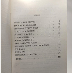 Au-delà des gestes et autres textes