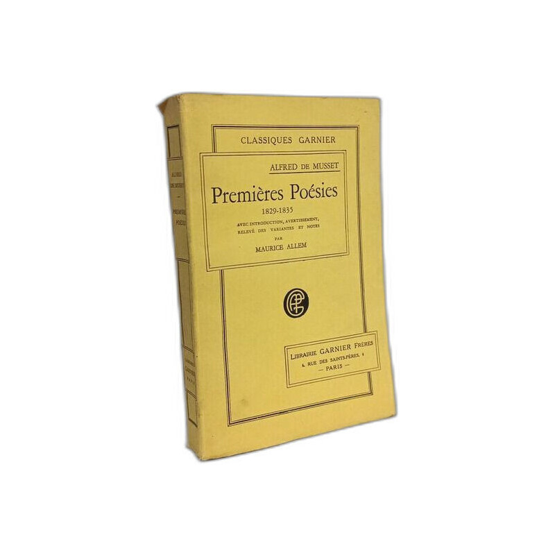 Premières poésies 1829-1835
