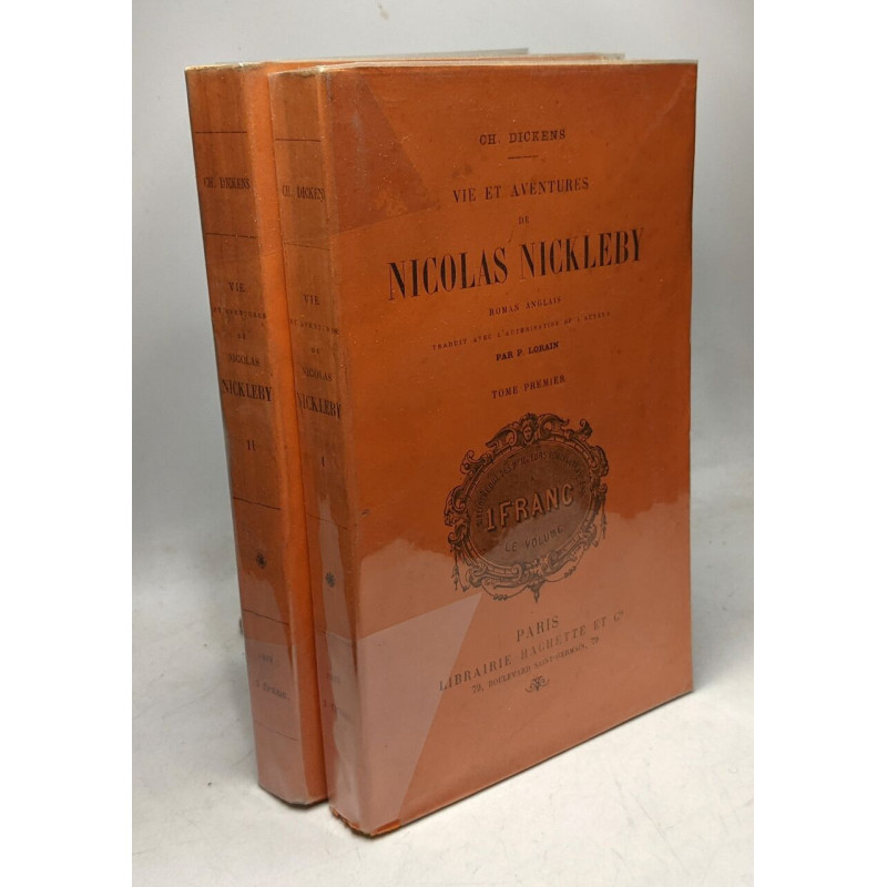 Vie et Aventures de Nicolas Nickleby - TOME PREMIER + TOME SECOND