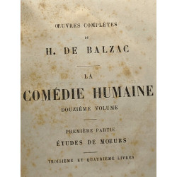 La comédie humaine 12e volume - première partie études de moeurs -...