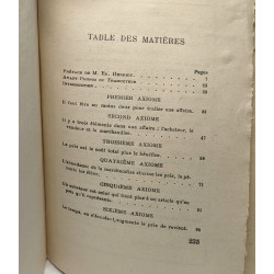 Les axiomes des affaires