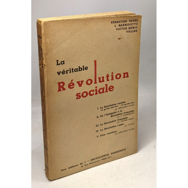 La véritable Révolution sociale