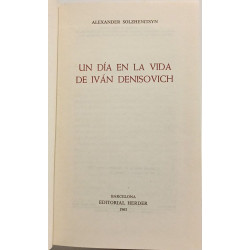 Un dia en la vida de Ivan Denisovich
