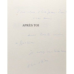 Après toi --- avec hommage de l'auteur