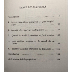 Les Sociétés secrètes en Chine - portes de l'étrange