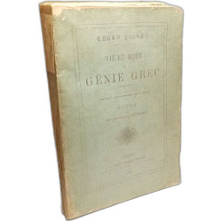 Vie et mort du génie grec Notes de Mme Edgar Quinet --- avec envoi...