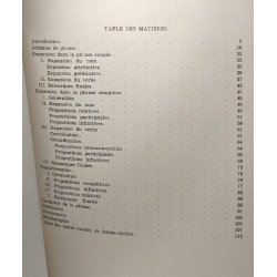 Quelques proposition d'analyse syntaxique du français contemporain...