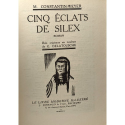 Cinq éclats de silex - illustrations de Delatousche