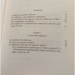 Les Medecins Face A L'Etat. Une Comparaison Europeenne