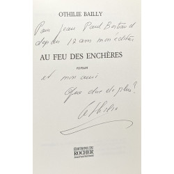 L'infirmière + Au feu des enchères --- 2 livres --- avec hommage...