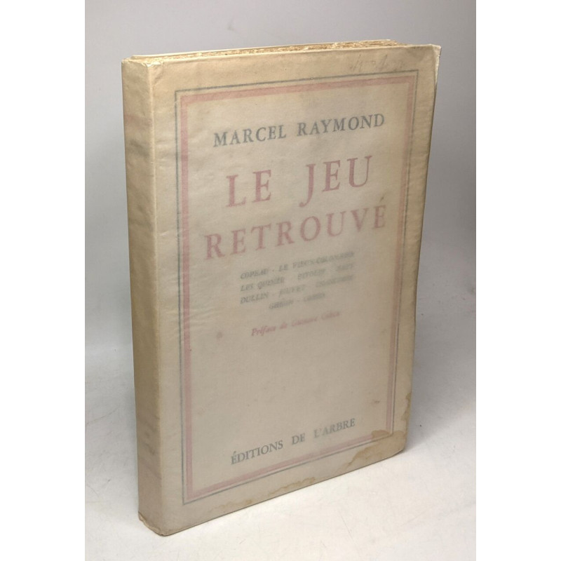Le Jeu retrouvé. Preface de G. COHEN