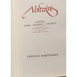 Contes: Zadig - Candide - L'ingénu - Collection Des idées et des...
