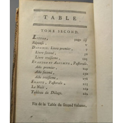 Oeuvres de M. Gessner TOME SECOND + TOME TROISIEME des oeuvres...