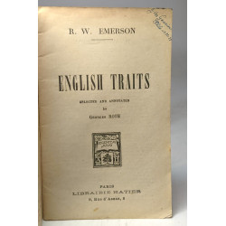 English traits setlected and annoted by Georges Roth