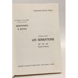 Les sensations 6e - 5e - 4e toutes sections