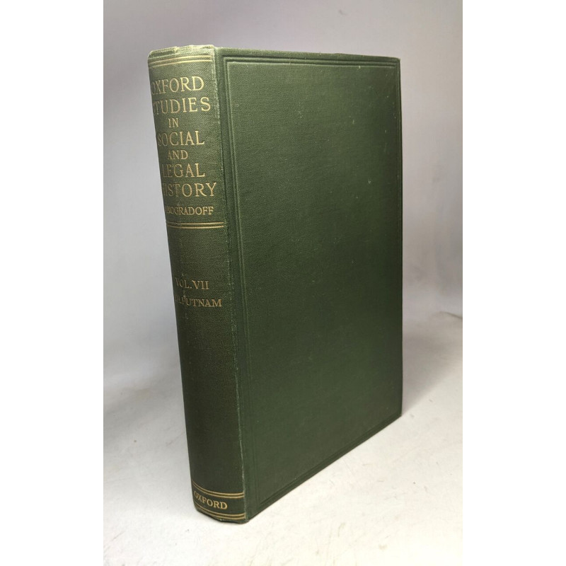 VOL. VIII / XIII. early treatises on the practice of the justices...