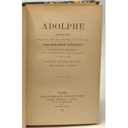 Adolphe anecdote trouvée dans les papiers d'un inconnu par...