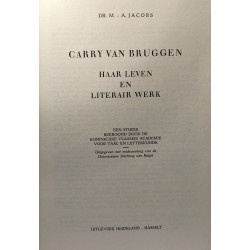 Carry van bruggen haar leven en literair werk --- ben studie...