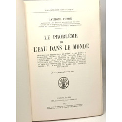 Le problème de l'eau dans le monde
