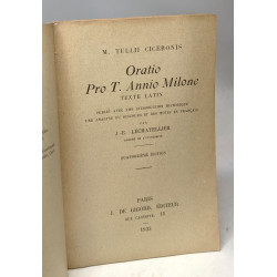 Oratio pro T. annio milone - 14e édition