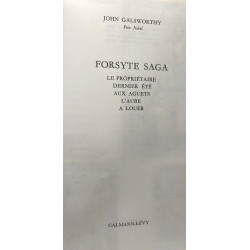 Cycle Romanesque des Forsyte : Forsyte Saga + Une comédie moderne...