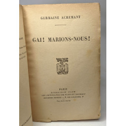 Gai! Marions-Nous