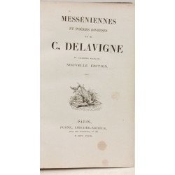 7 volumes des oeuvres de Delavigne: Messéniennes Théâtre tomes:...