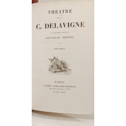 7 volumes des oeuvres de Delavigne: Messéniennes Théâtre tomes:...