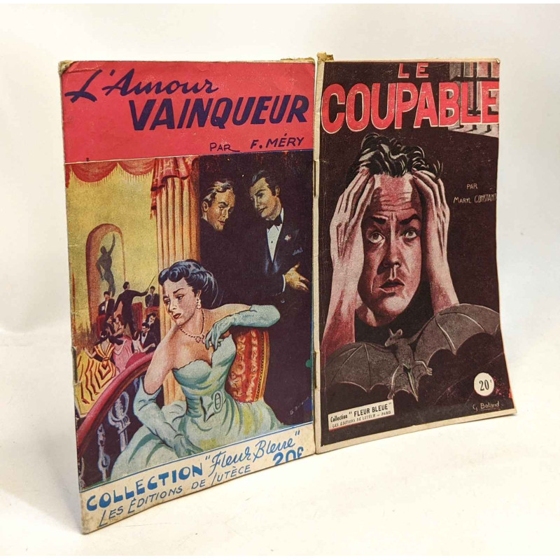 2 livres collection Fleur Bleue: Le coupable + L'amour vainqueur