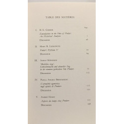 Pindare. Huit exposés suivis de discussions par D. E. Gerber Mary...