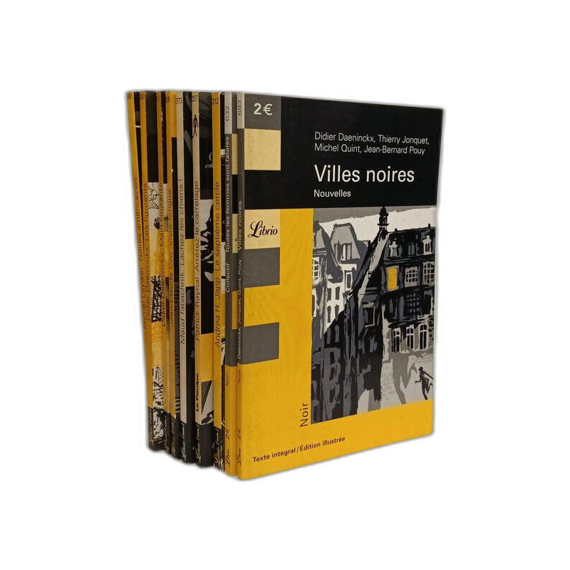 9 livres Librio Noir: Villes noires + Noires américaines + Les...