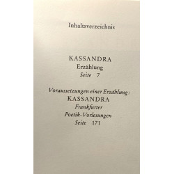 Kassandra : Erzählungen und Poetik-Vorlesungen