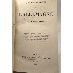 Ecrivains et poètes de l'Allemagne