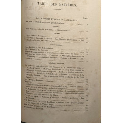 Ecrivains et poètes de l'Allemagne