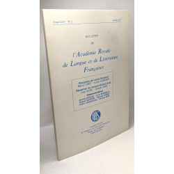 Bulletin de l'académie royale de langue et de littérature...