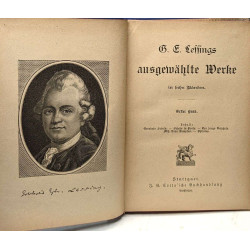 Leffings Ausgewählte werke - band 1-3-4-5-6 (Band 2 fehlt)